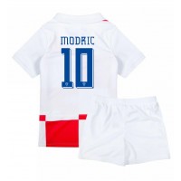 Kroatien Luka Modric #10 Fußballbekleidung Heimtrikot Kinder EM 2024 Kurzarm (+ kurze hosen)